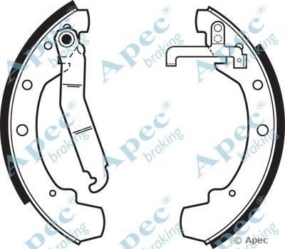 APEC BRAKING shu397 -  Комплект тормозных колодок